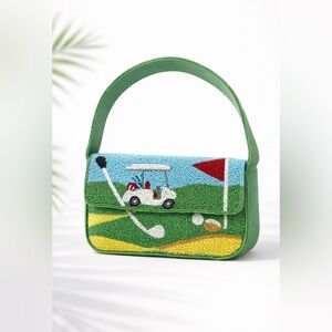 America & Beyond Golf Beaded Bag NWT